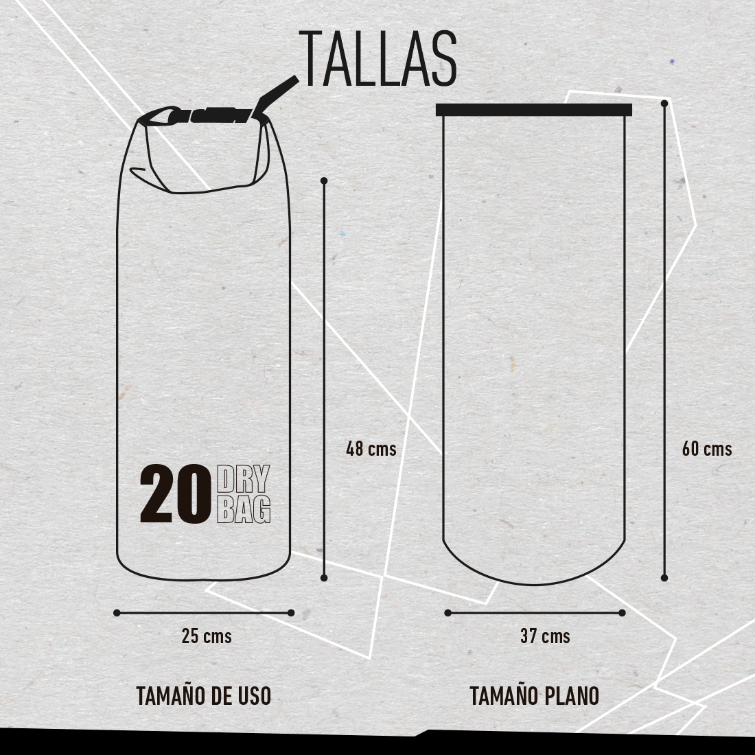 Dry Bag Serie Epu Mari Gris